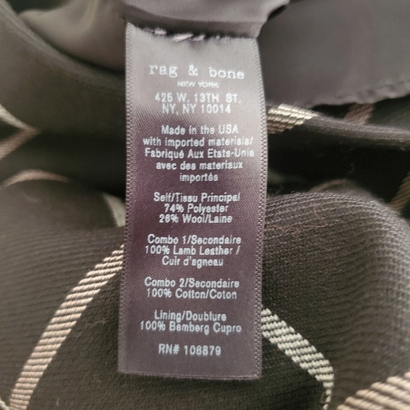 Rag & Bone Phoebe Lamb Leather Shift Dress 4 - Picture 5 of 5